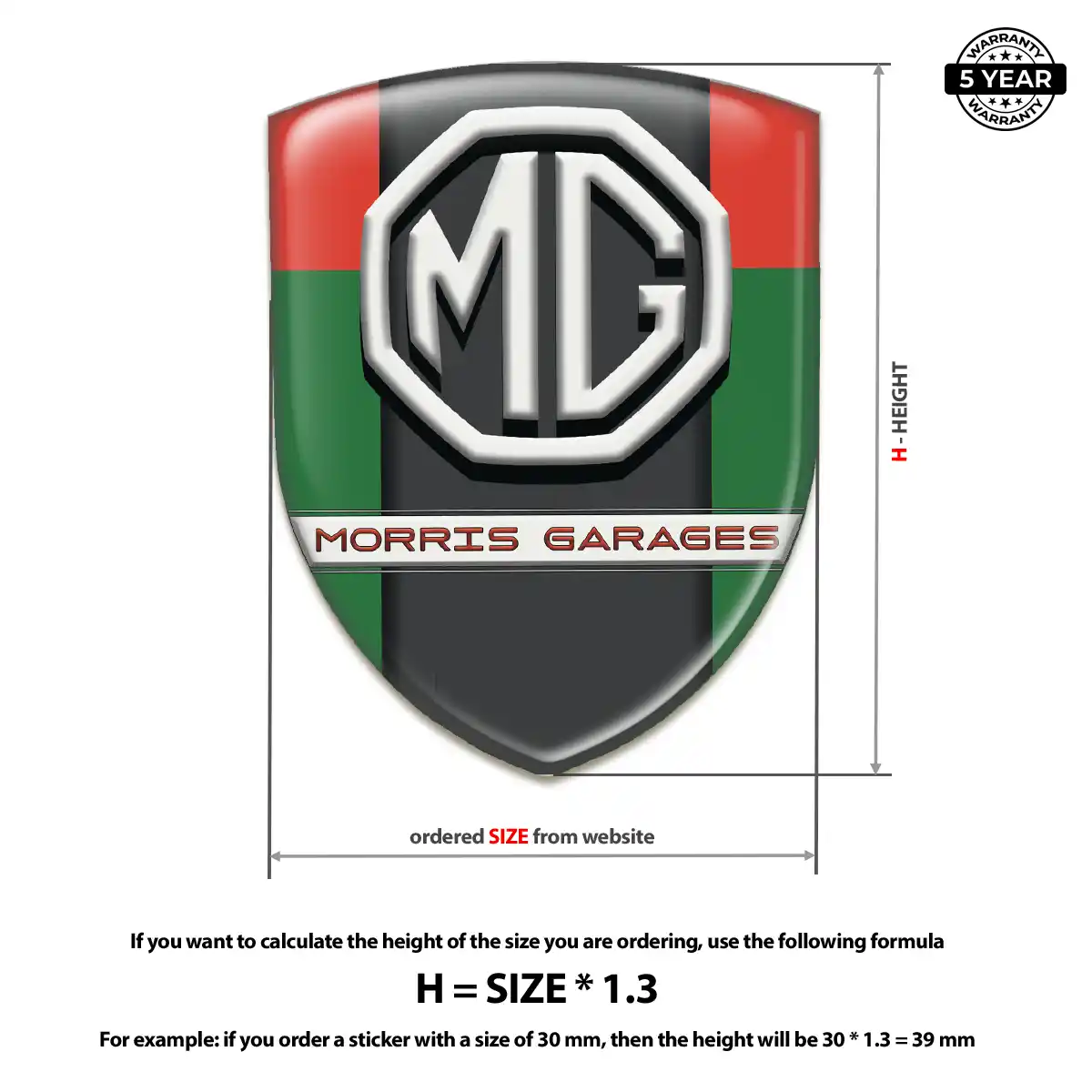 MG Emblem Premium Dome
