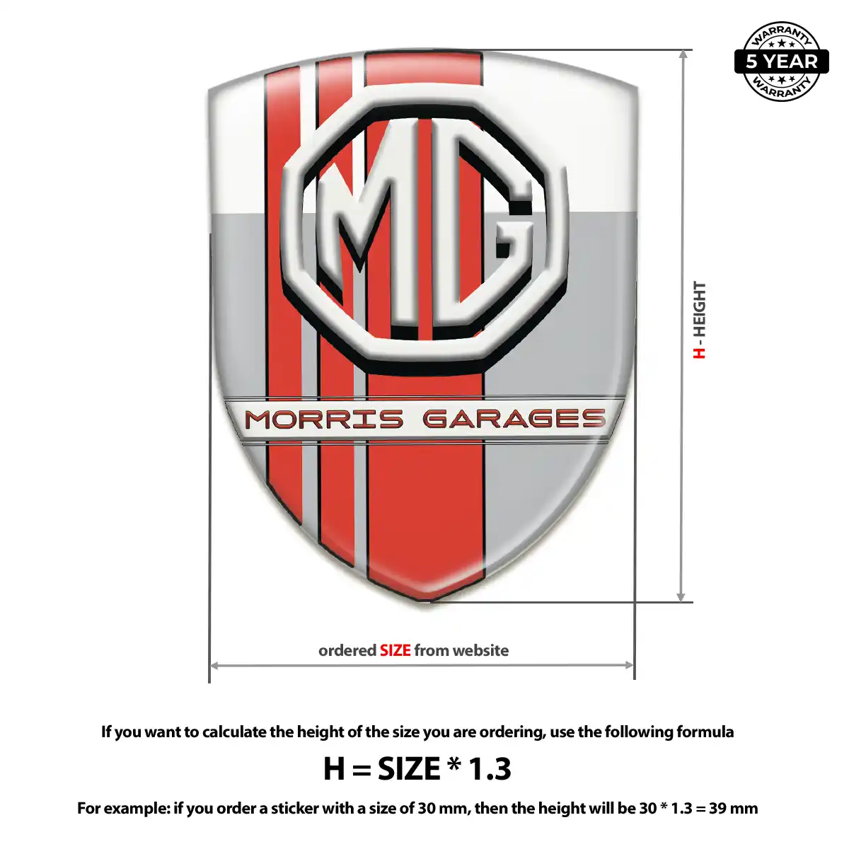 MG Emblem Shield Cabin Style