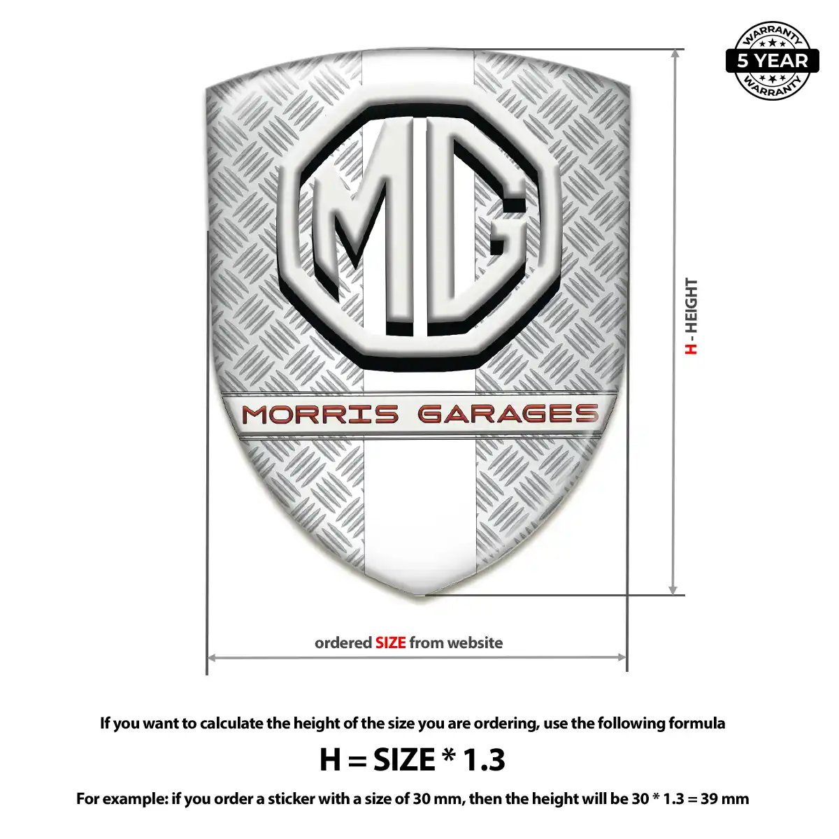 MG Emblem Shield Exterior Luxe