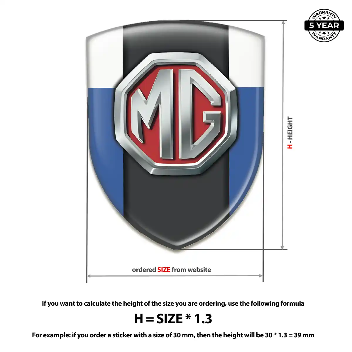MG Emblem Shield Interior Luxe