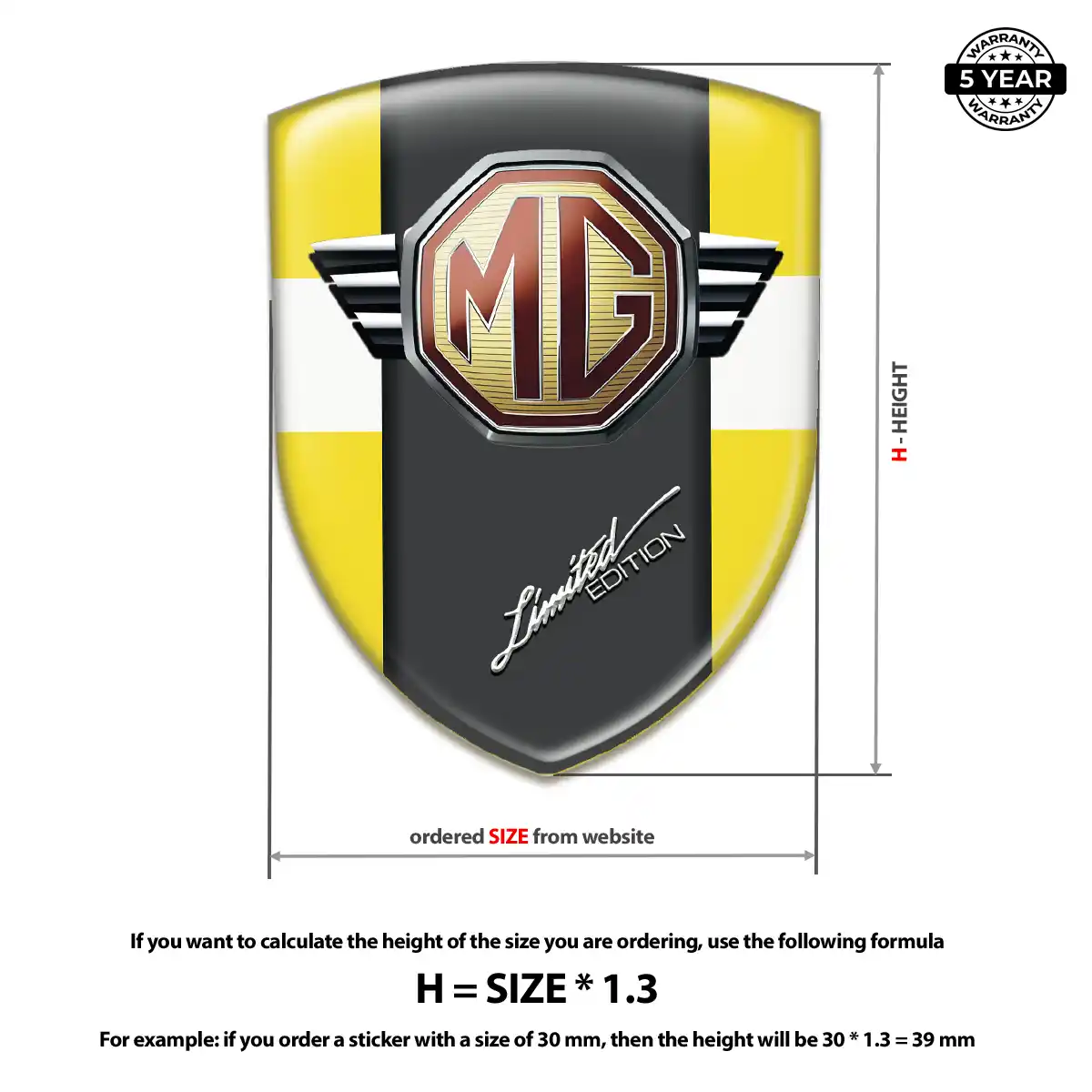 MG Emblem Shield Outer Style