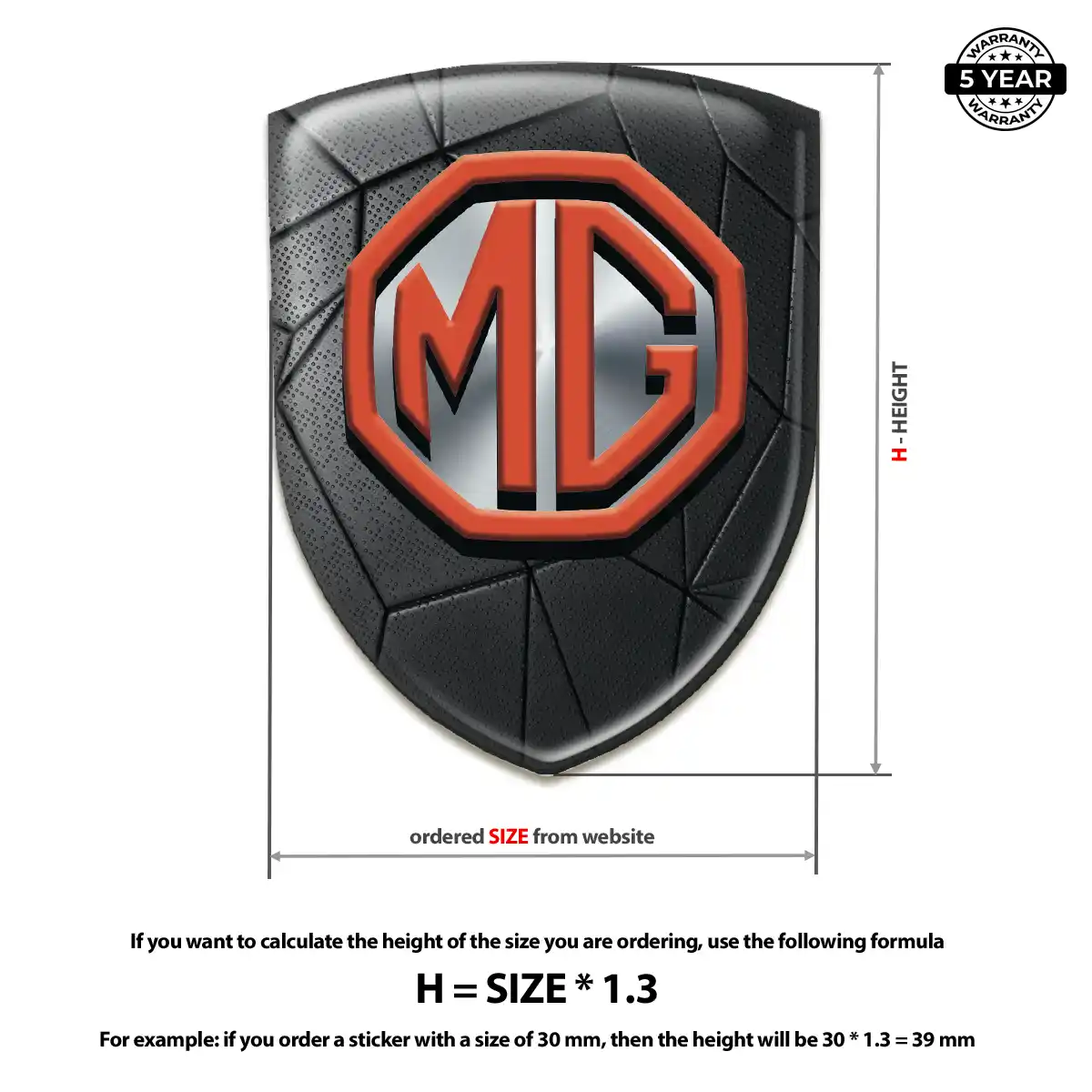 MG Emblem Shield Prestige Line
