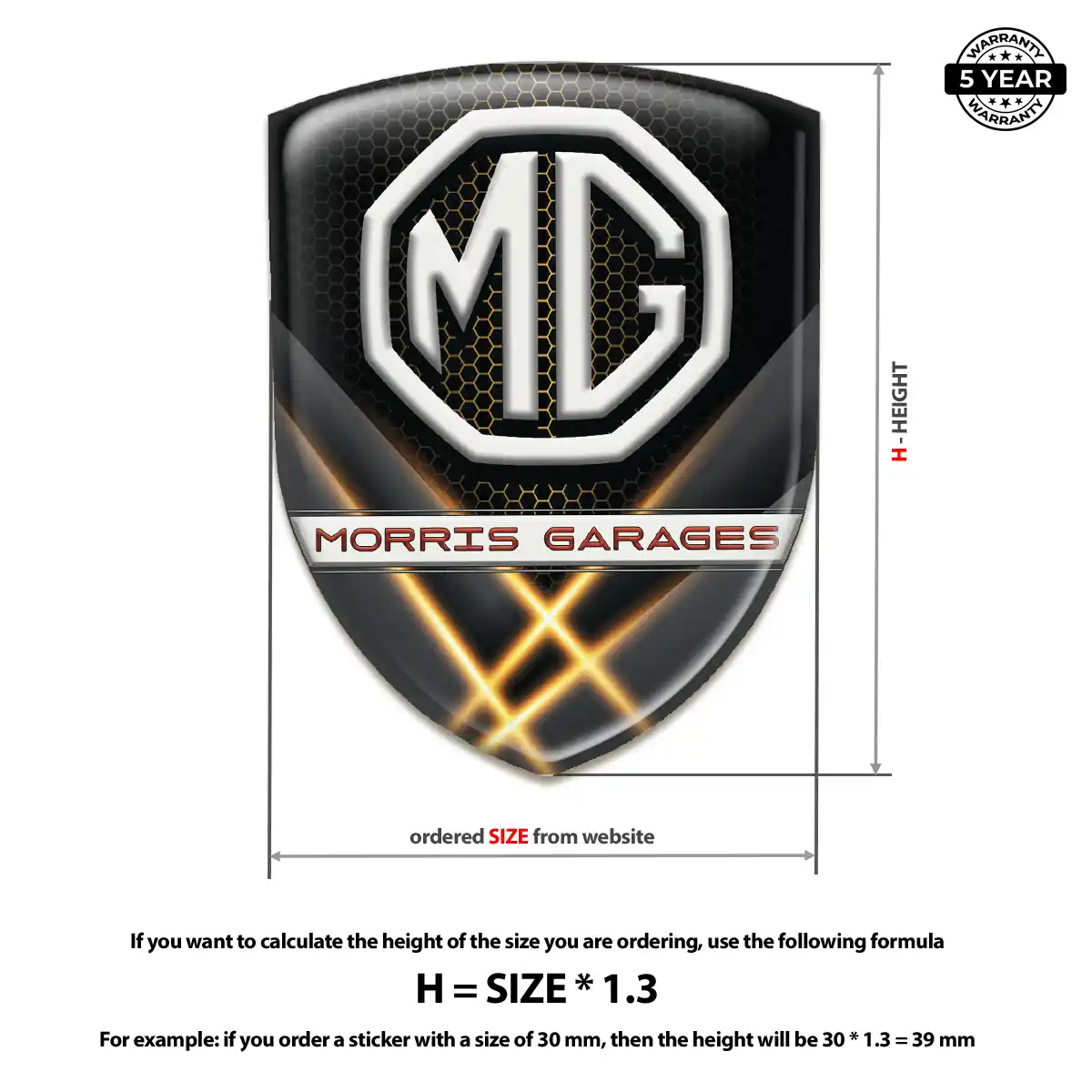 MG Emblem Shield Prime Quality