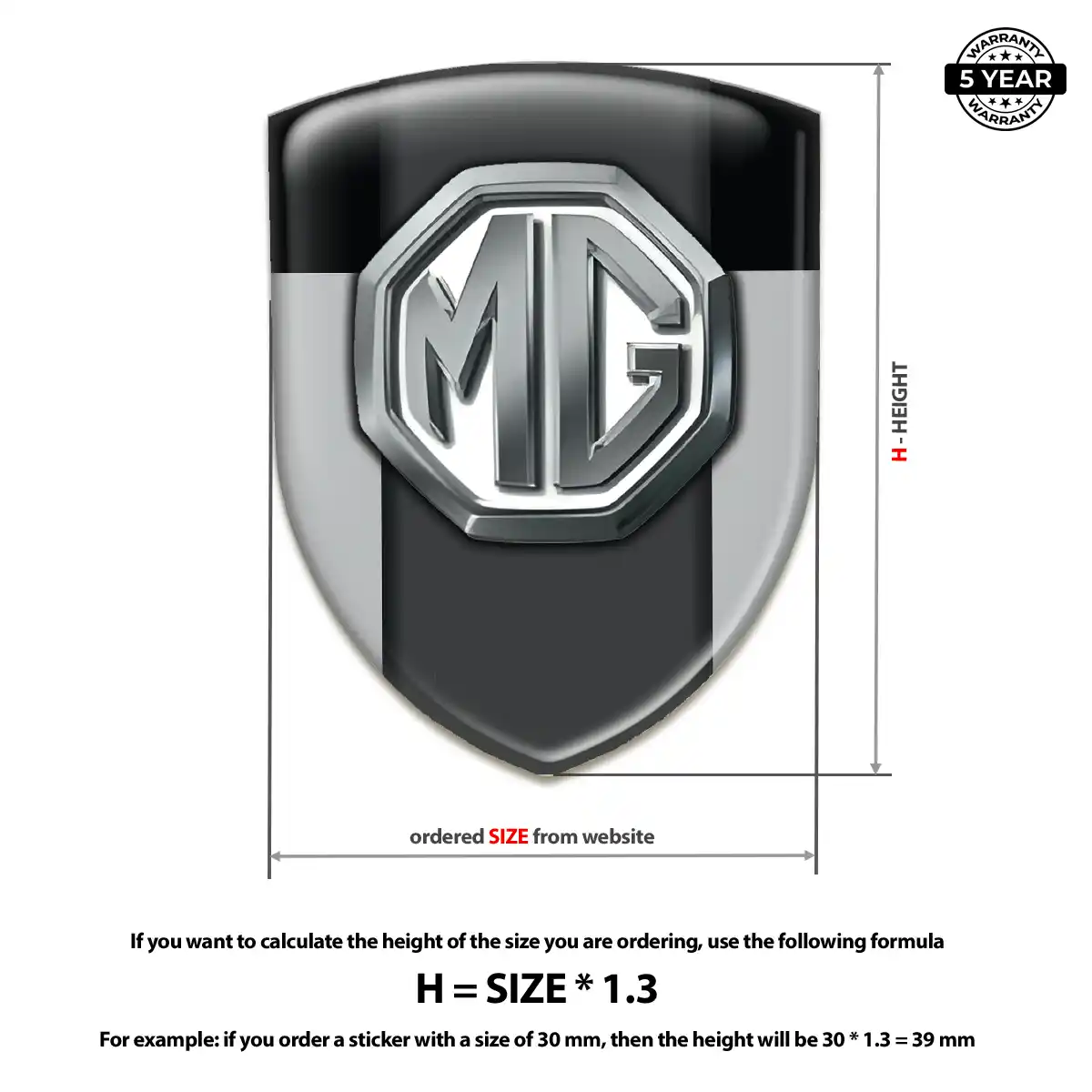 MG Emblem Shield Resin Luxe