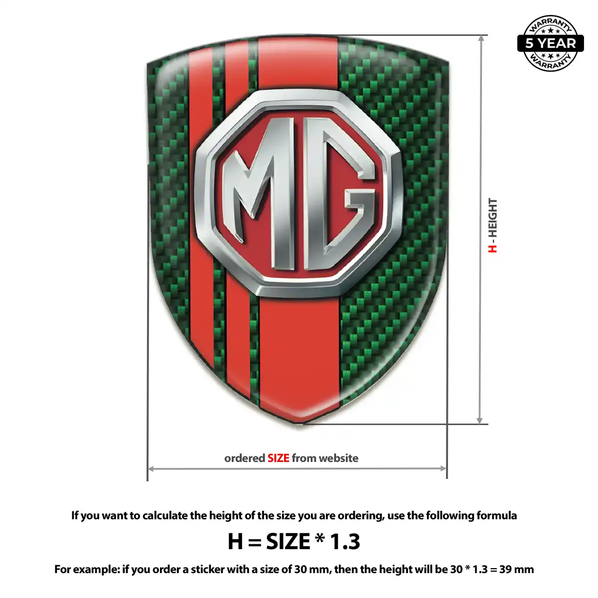 MG Emblem Shield Sleek Style