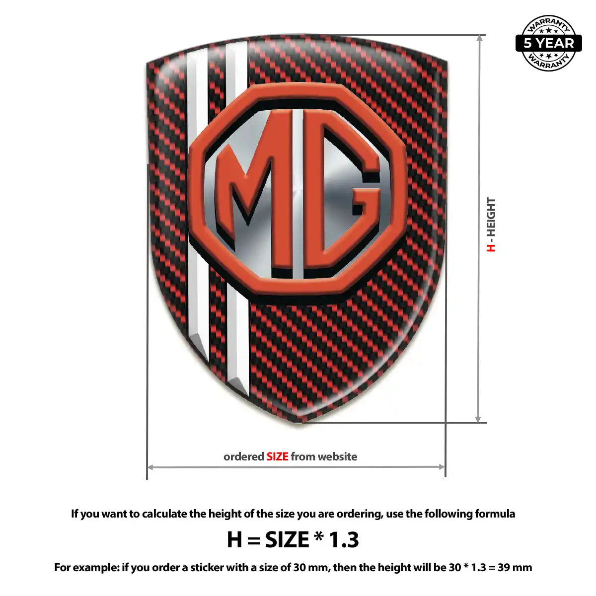 MG Emblem Silicone Cabin Style