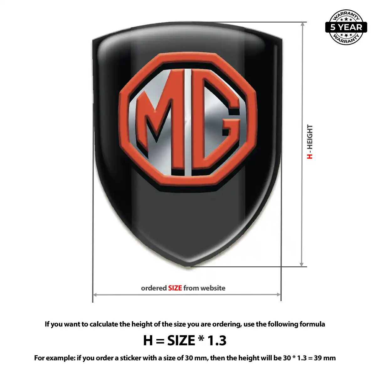 MG Emblem Silicone Elite Finish