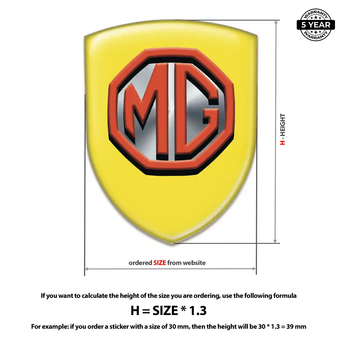 MG Emblem Silicone Exterior Luxe
