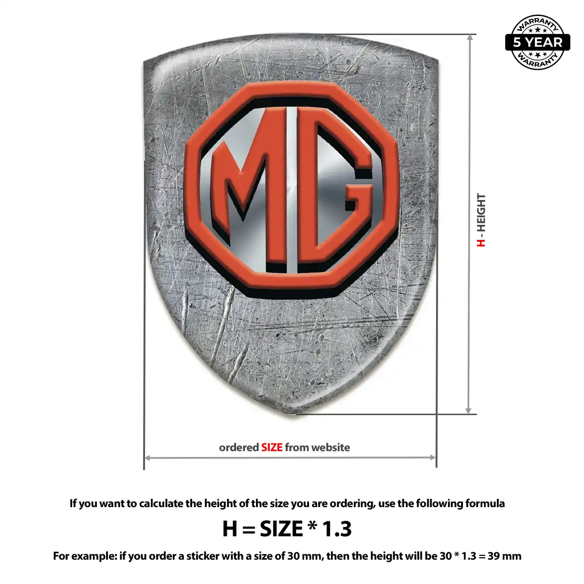 MG Emblem Silicone Interior Luxe