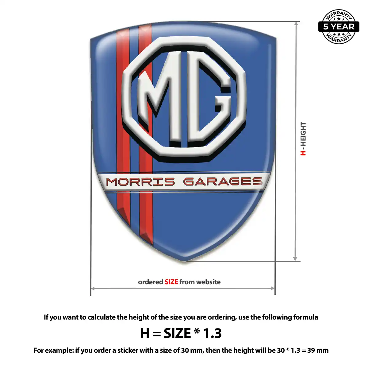 MG Emblem Silicone Premium Dome