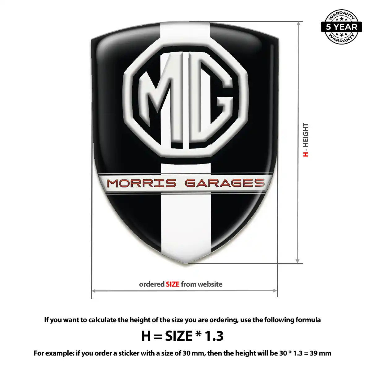 MG Emblem Silicone Prime Quality