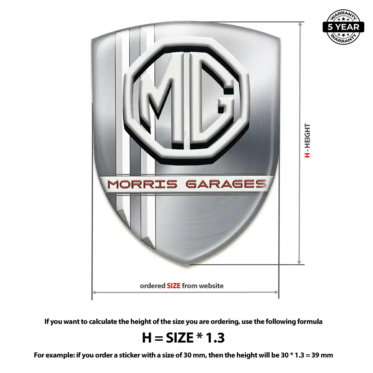 MG Emblem Silicone Refined Design