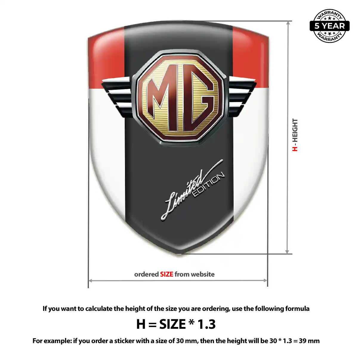 MG Emblem Silicone Resin Elite