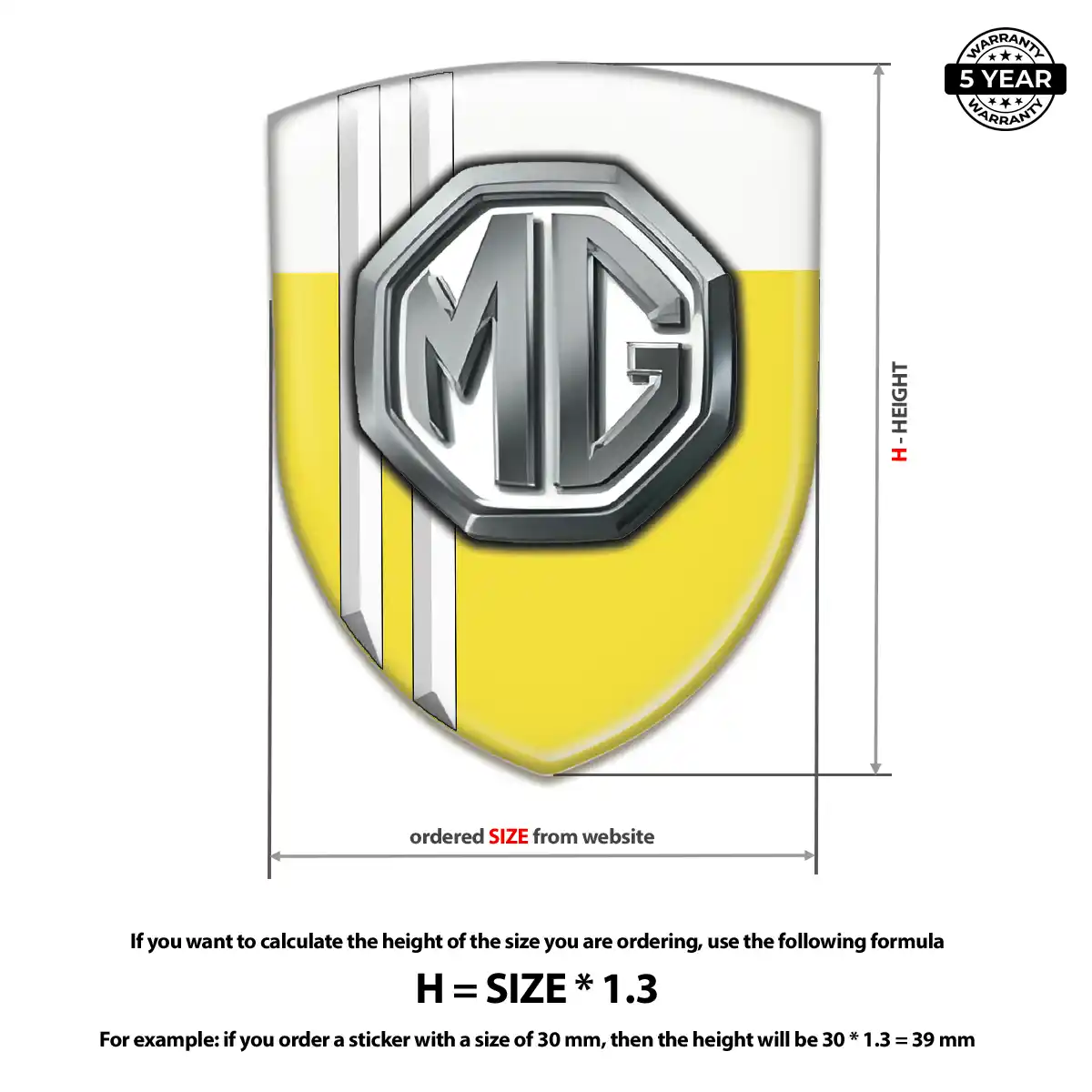 MG Emblem Silicone Resin Luxe