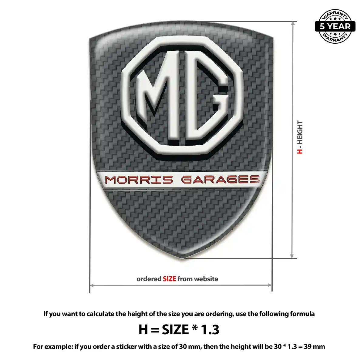 MG Emblem Silicone Sleek Style
