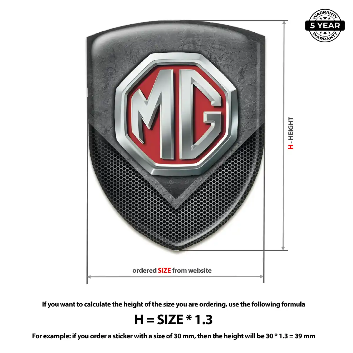 MG Emblem Sleek Style