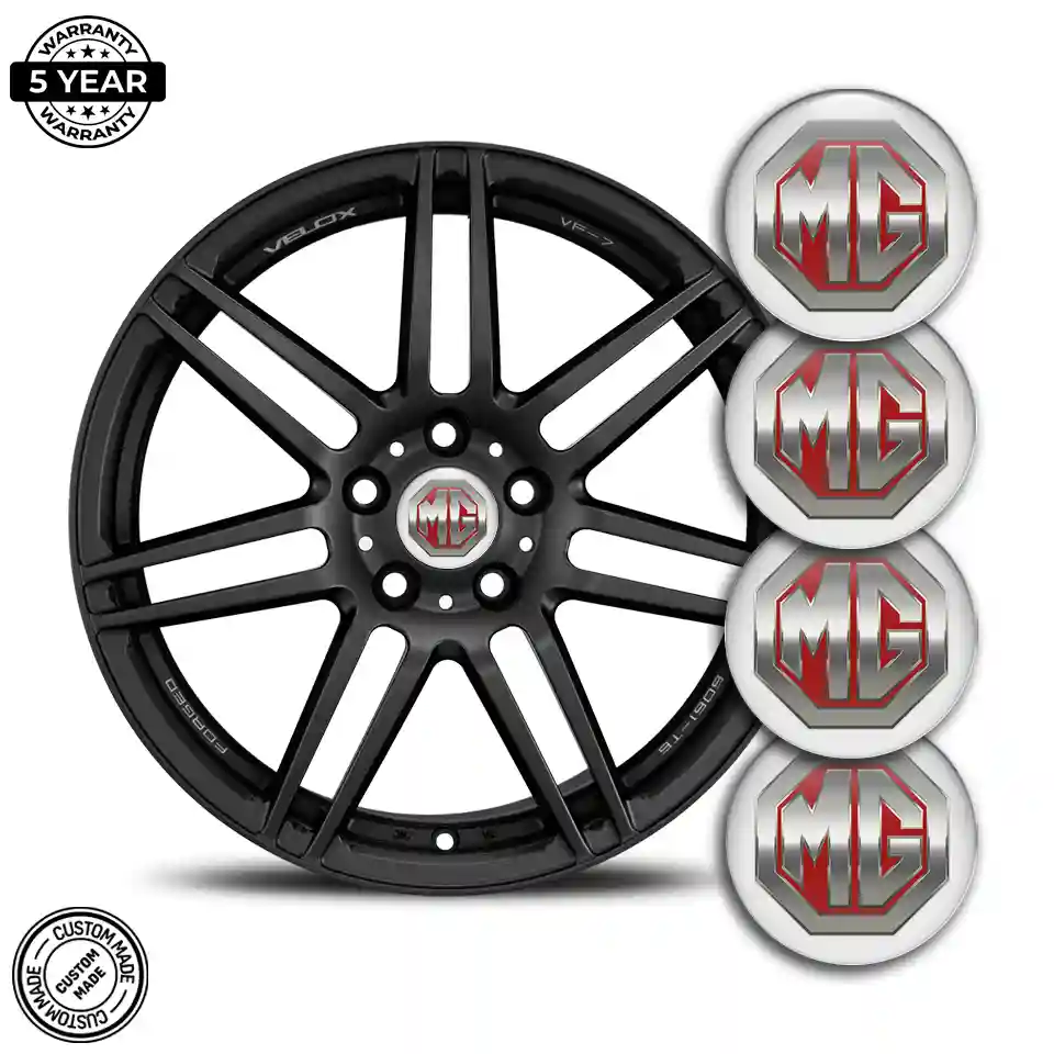 MG Emblem Wheel Center Caps Sleek Style
