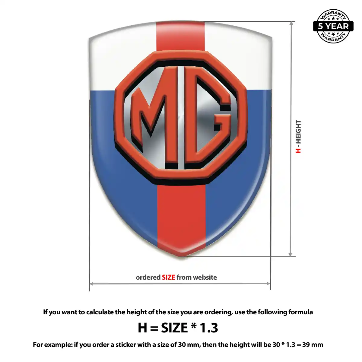 MG Epoxy Domed Sticker Elite Edition