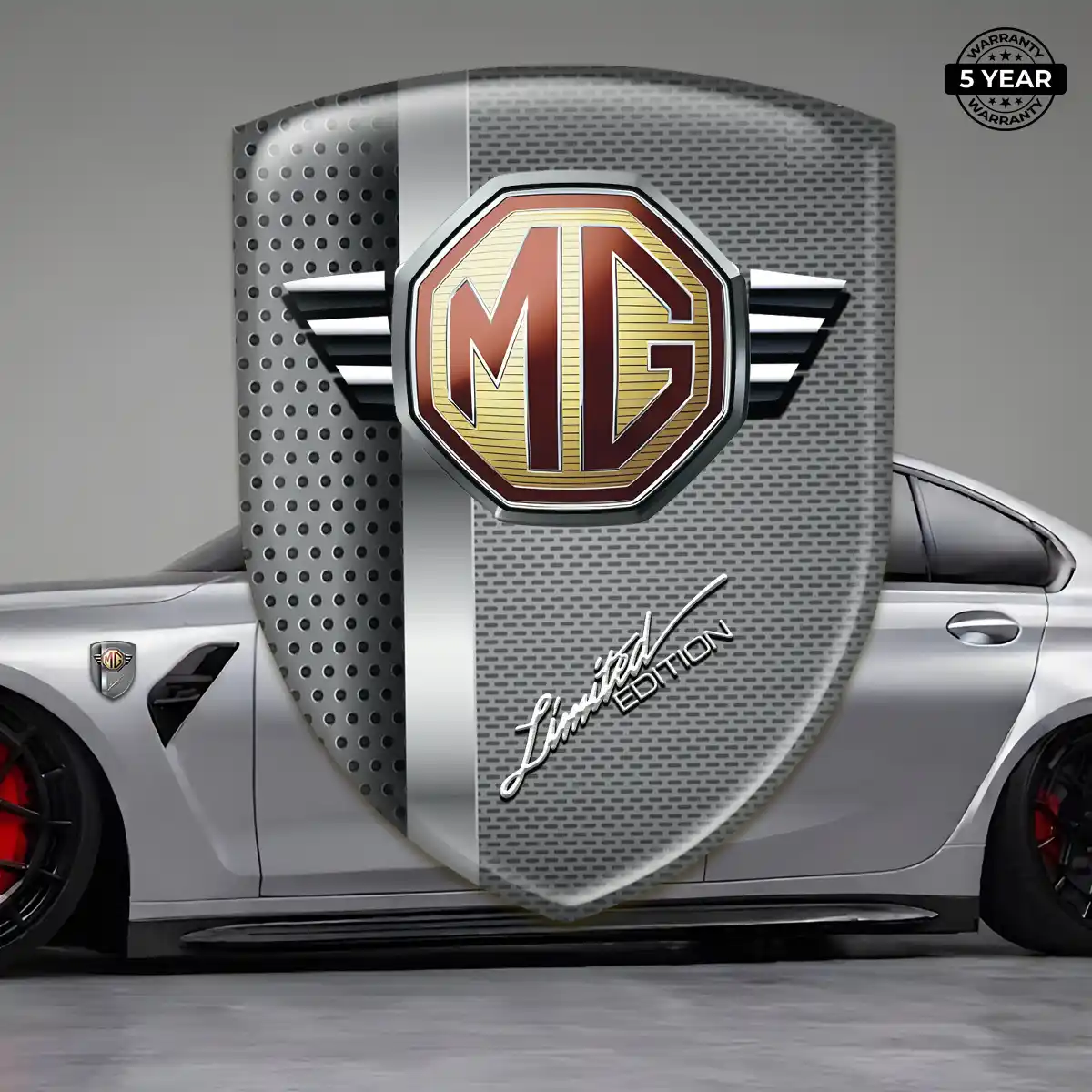 MG Epoxy Domed Sticker Exterior Luxe