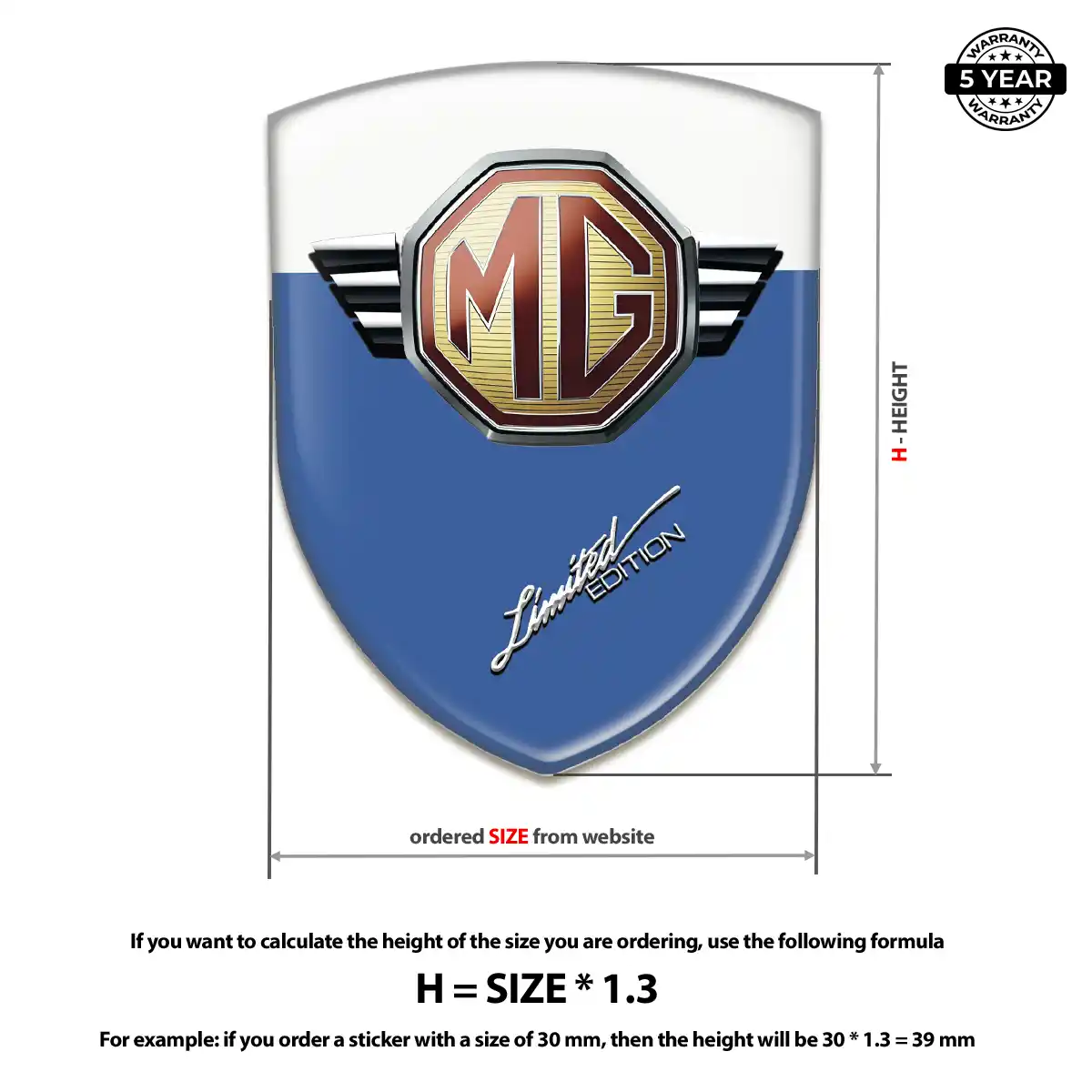 MG Epoxy Domed Sticker Resin Luxe