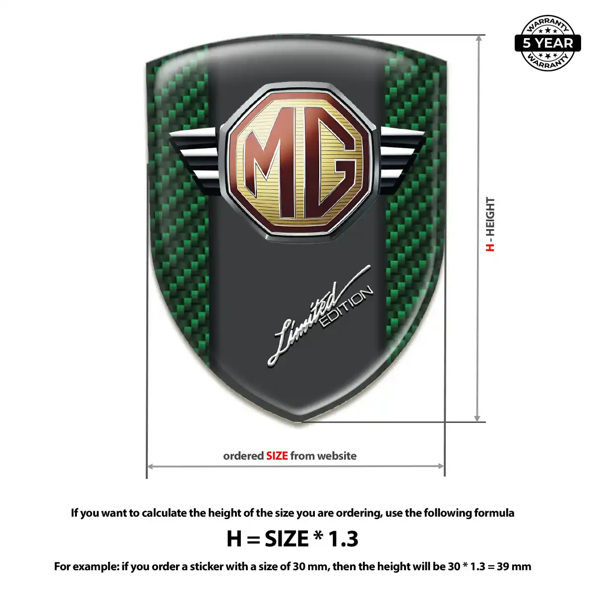 MG Gel Badge Sticker Deluxe Edition