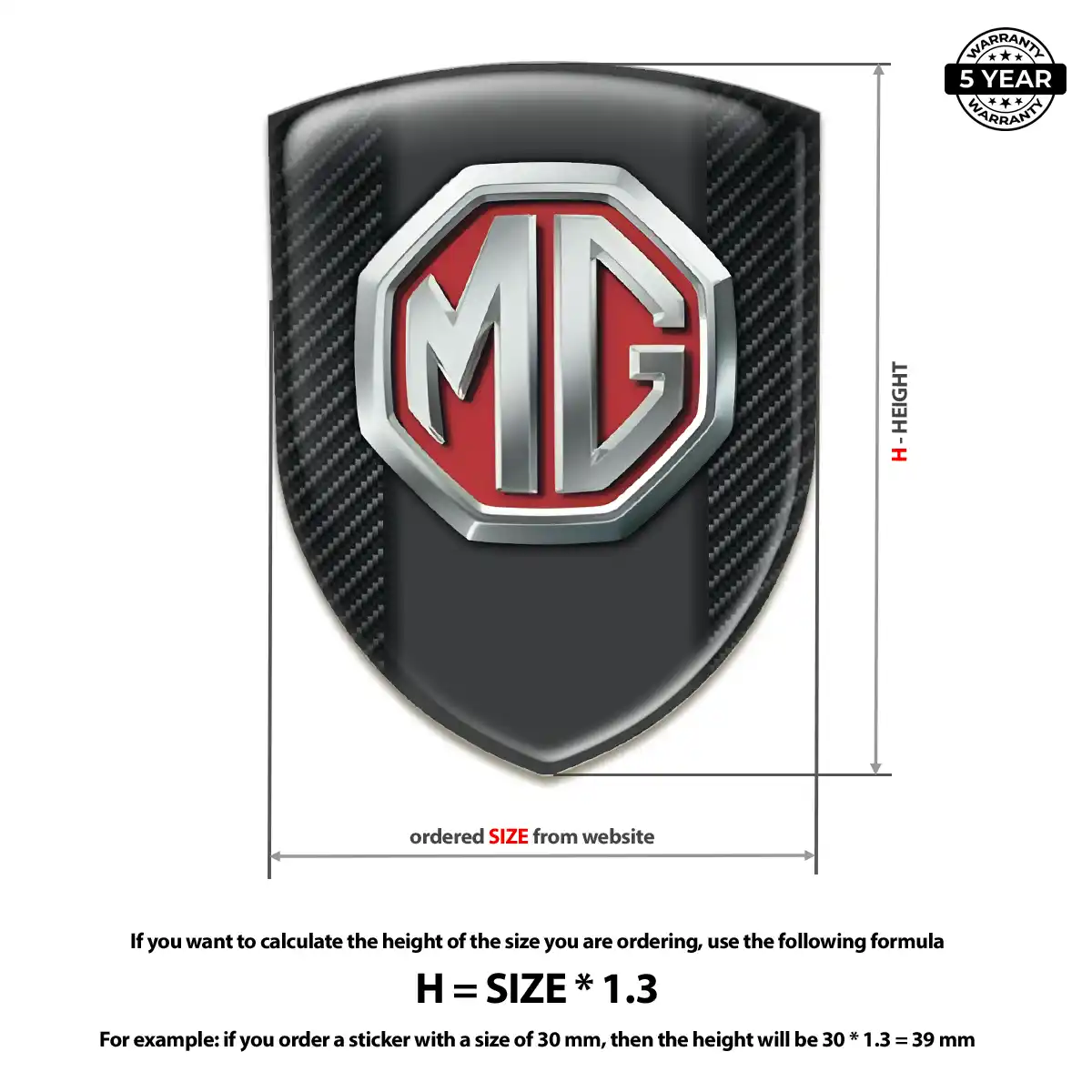 MG Gel Badge Sticker Elite Edition