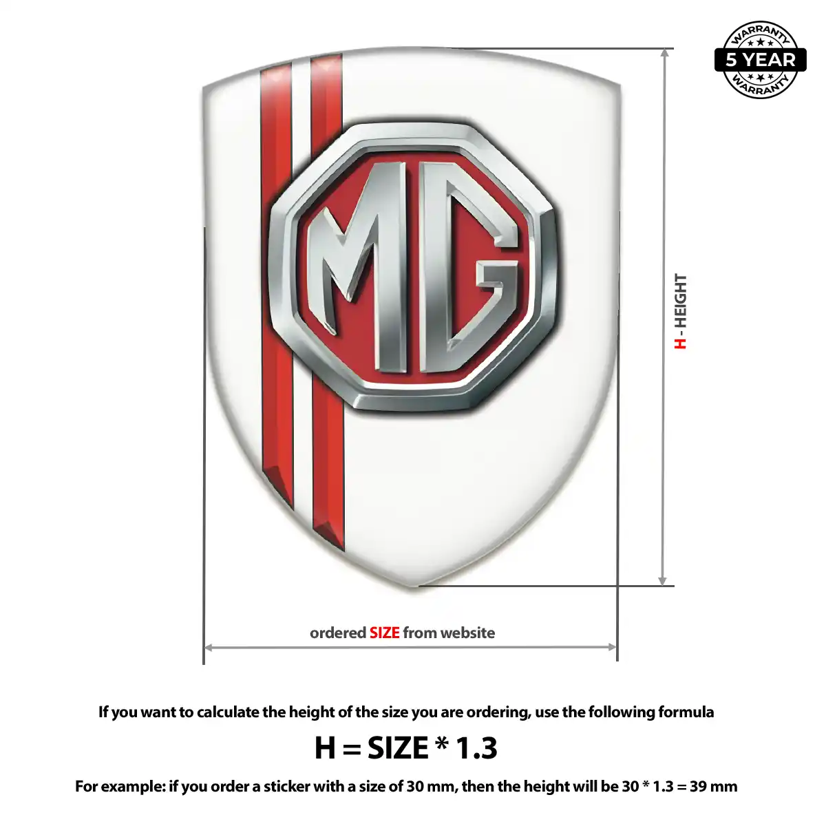 MG Gel Badge Sticker Noble Edition
