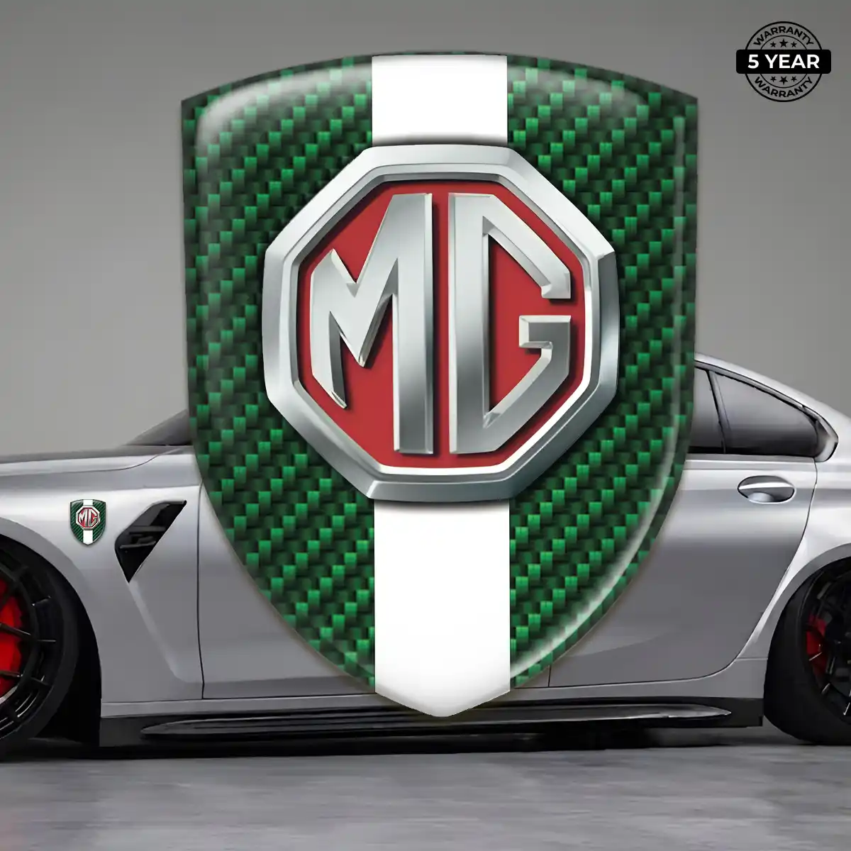 MG Gel Emblem Sticker Cabin Style