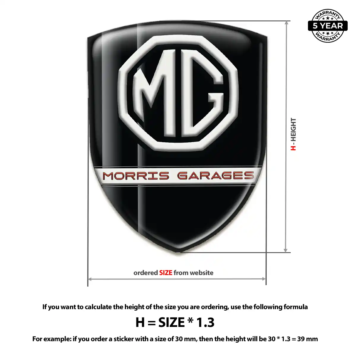 MG Gel Emblem Sticker Deluxe Edition