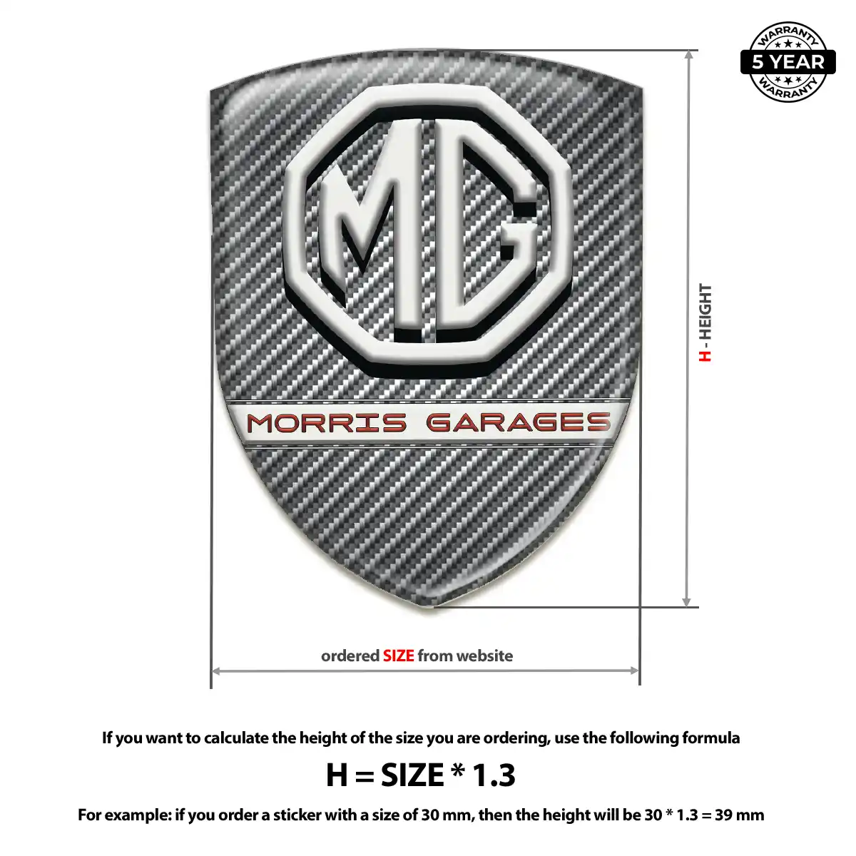MG Gel Emblem Sticker Exclusive Series