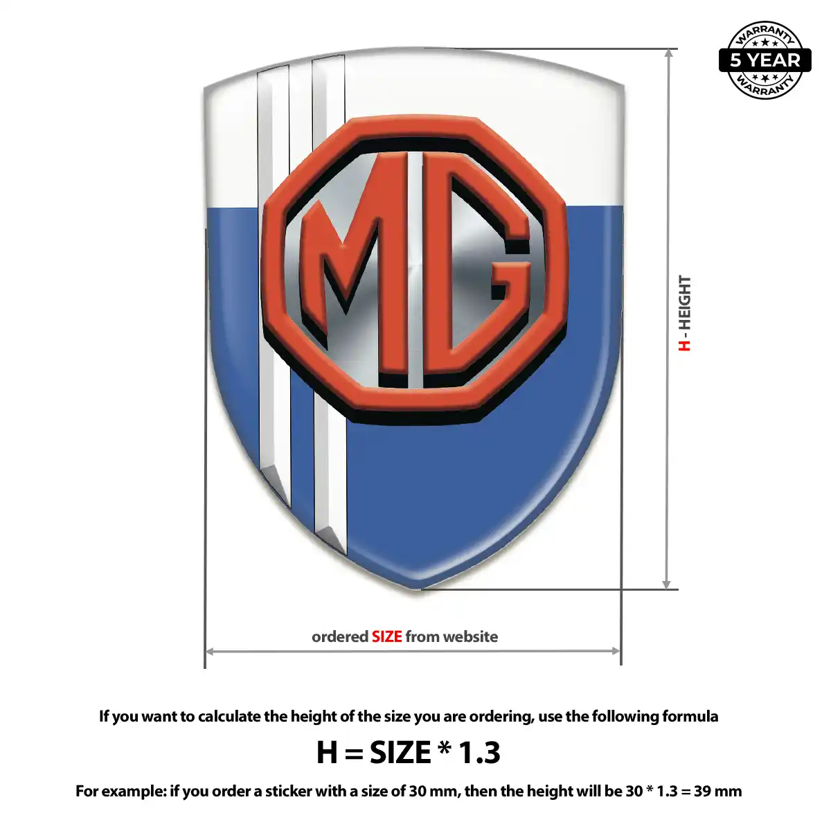 MG Logo Badge Elite Finish