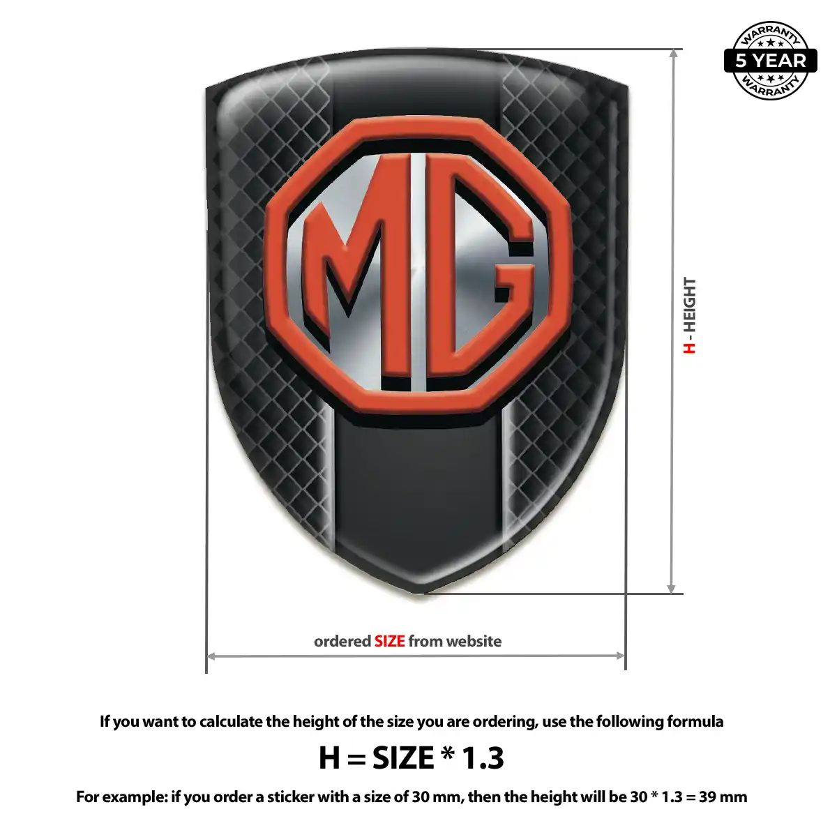 MG Logo Badge Exterior Luxe