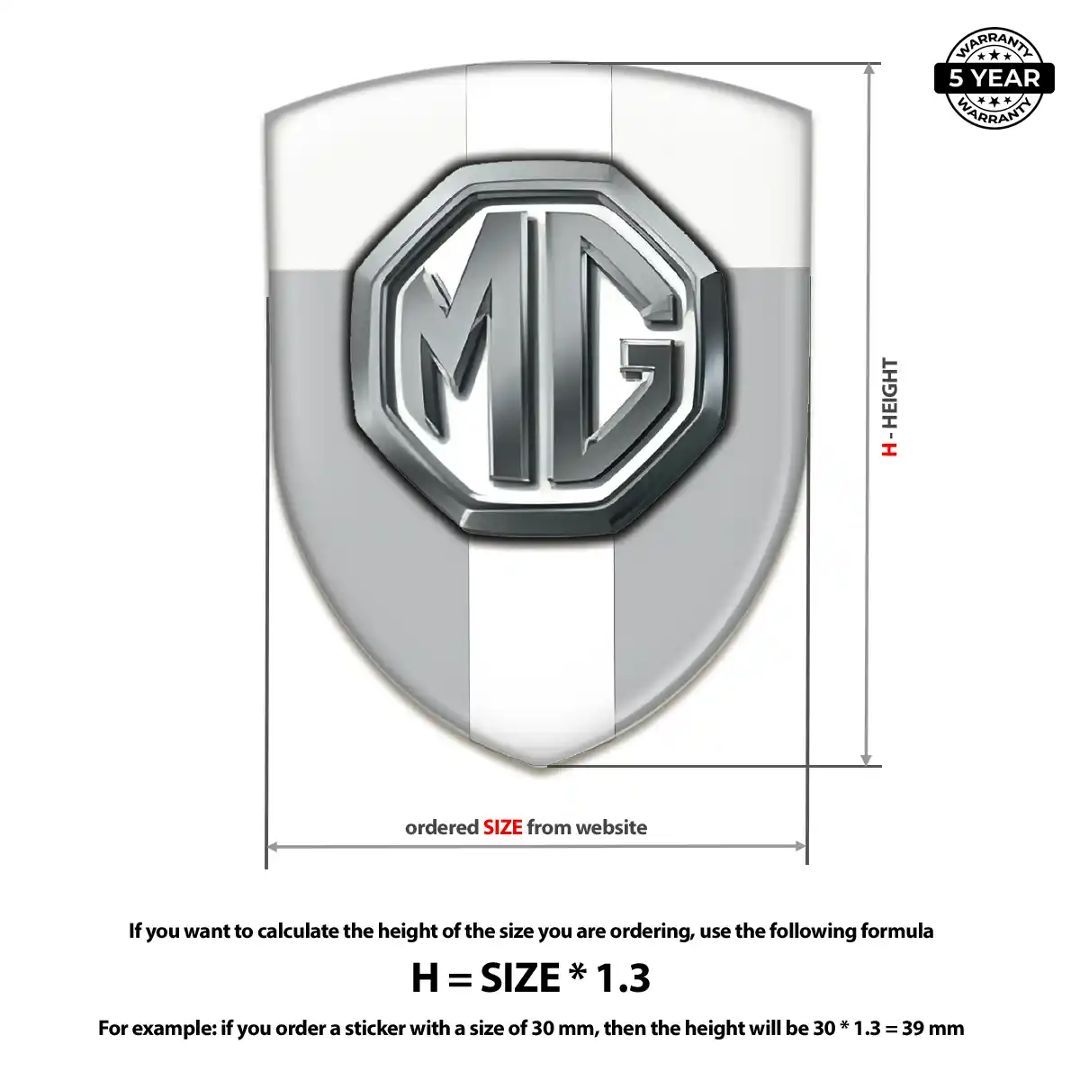 MG Logo Badge Interior Elegance
