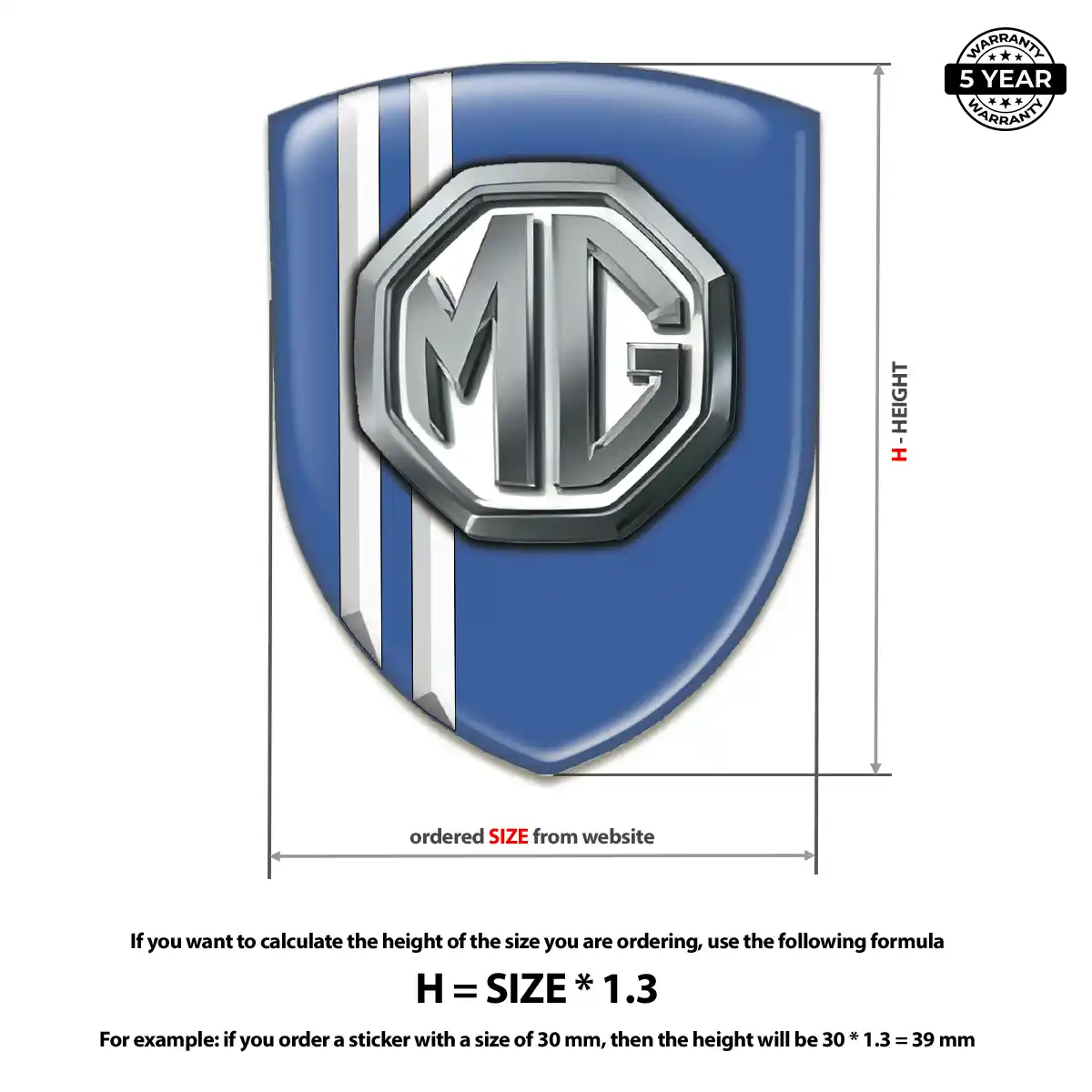 MG Logo Badge Prime Quality