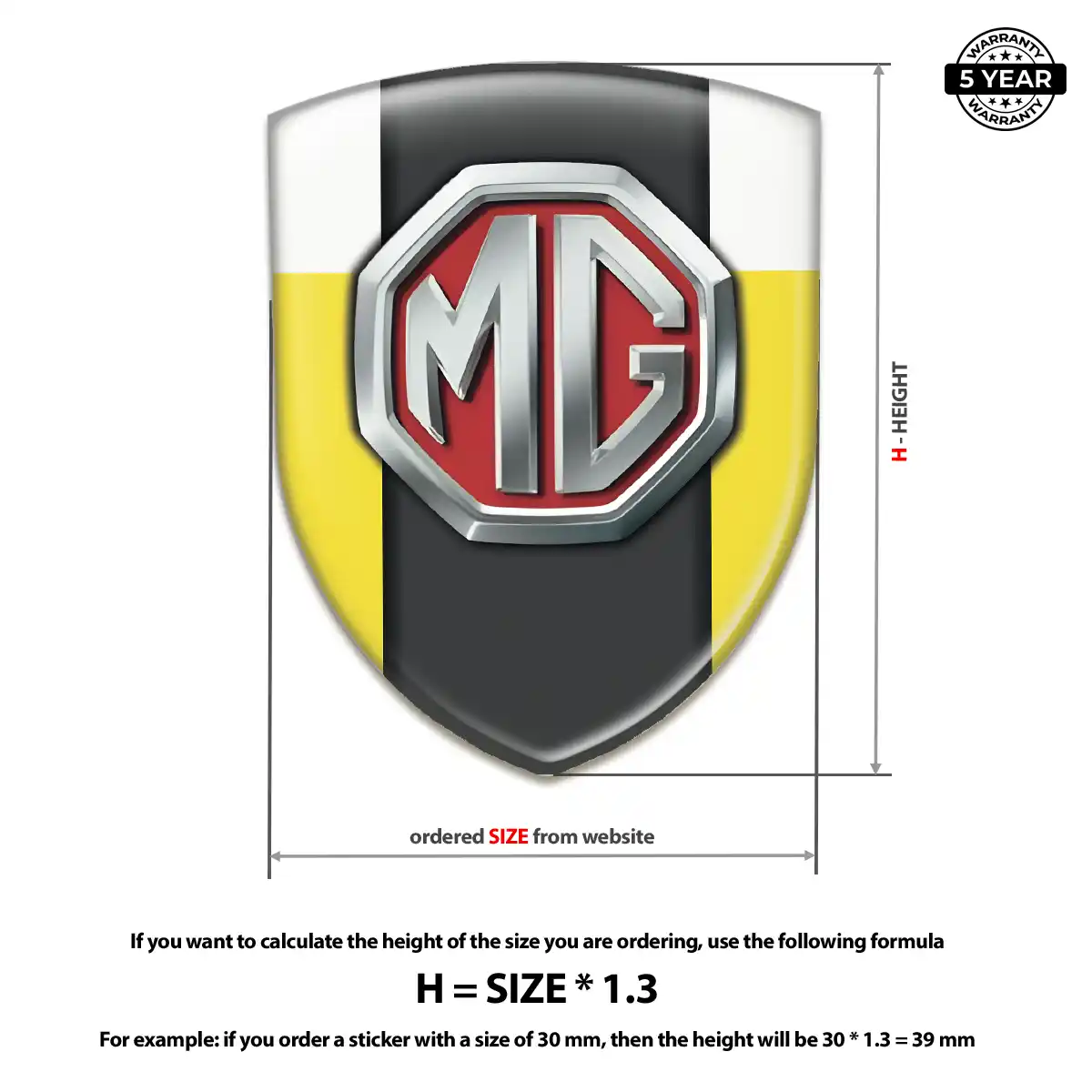 MG Logo Badge Sleek Style
