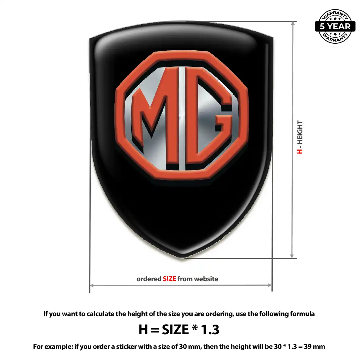 MG Logo Emblem Cabin Style