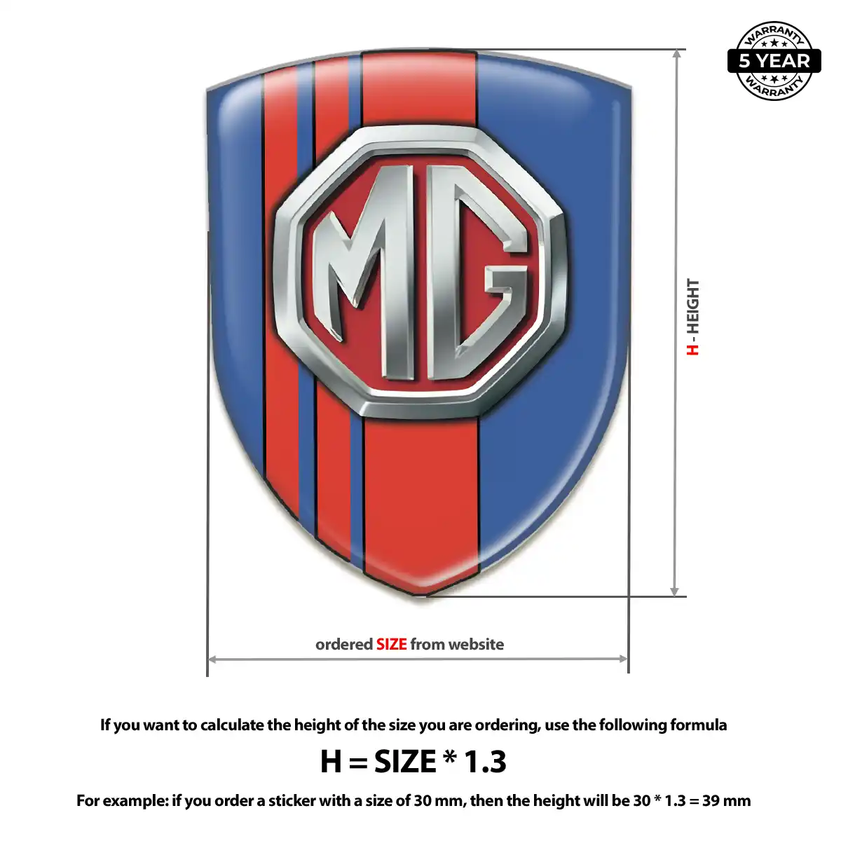 MG Logo Emblem Resin Elite