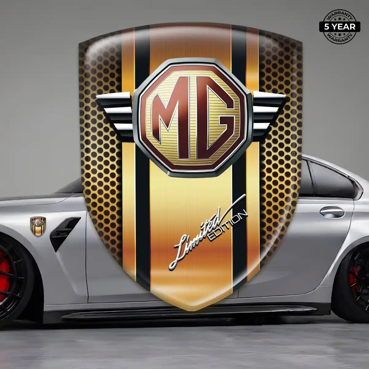 MG Logo Emblem Resin Luxe