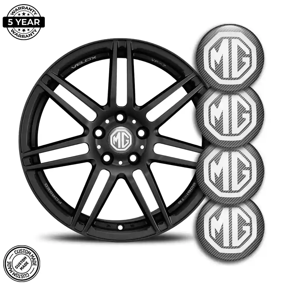 MG Logo Silicone Badge Self-Adhesive Sleek Style