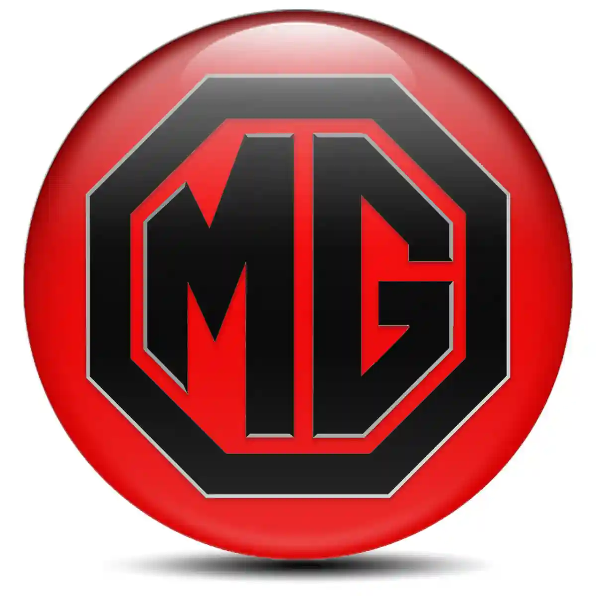 MG Logo Silicone Badge Sleek Style