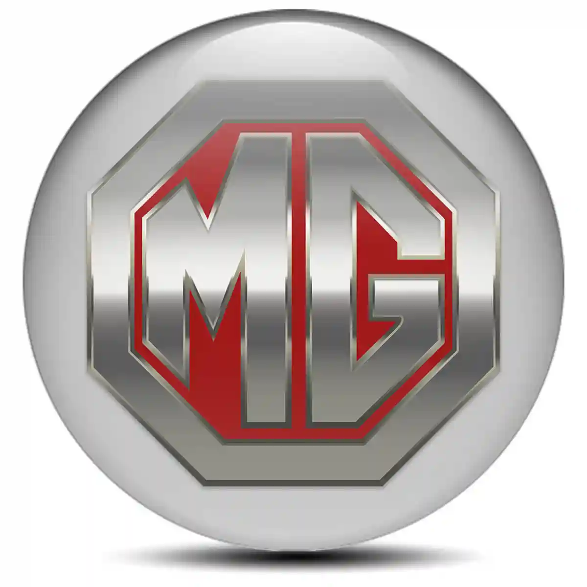 MG Logo Silicone Sticker Self-Adhesive Sleek Style