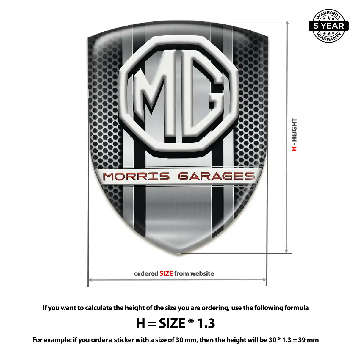 MG Logo Sticker Elite Edition