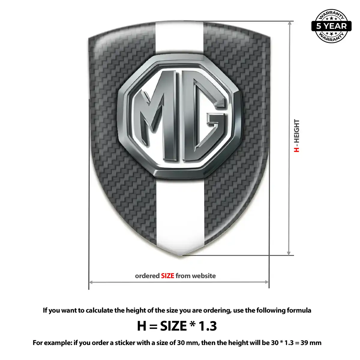 MG Logo Sticker Noble Edition