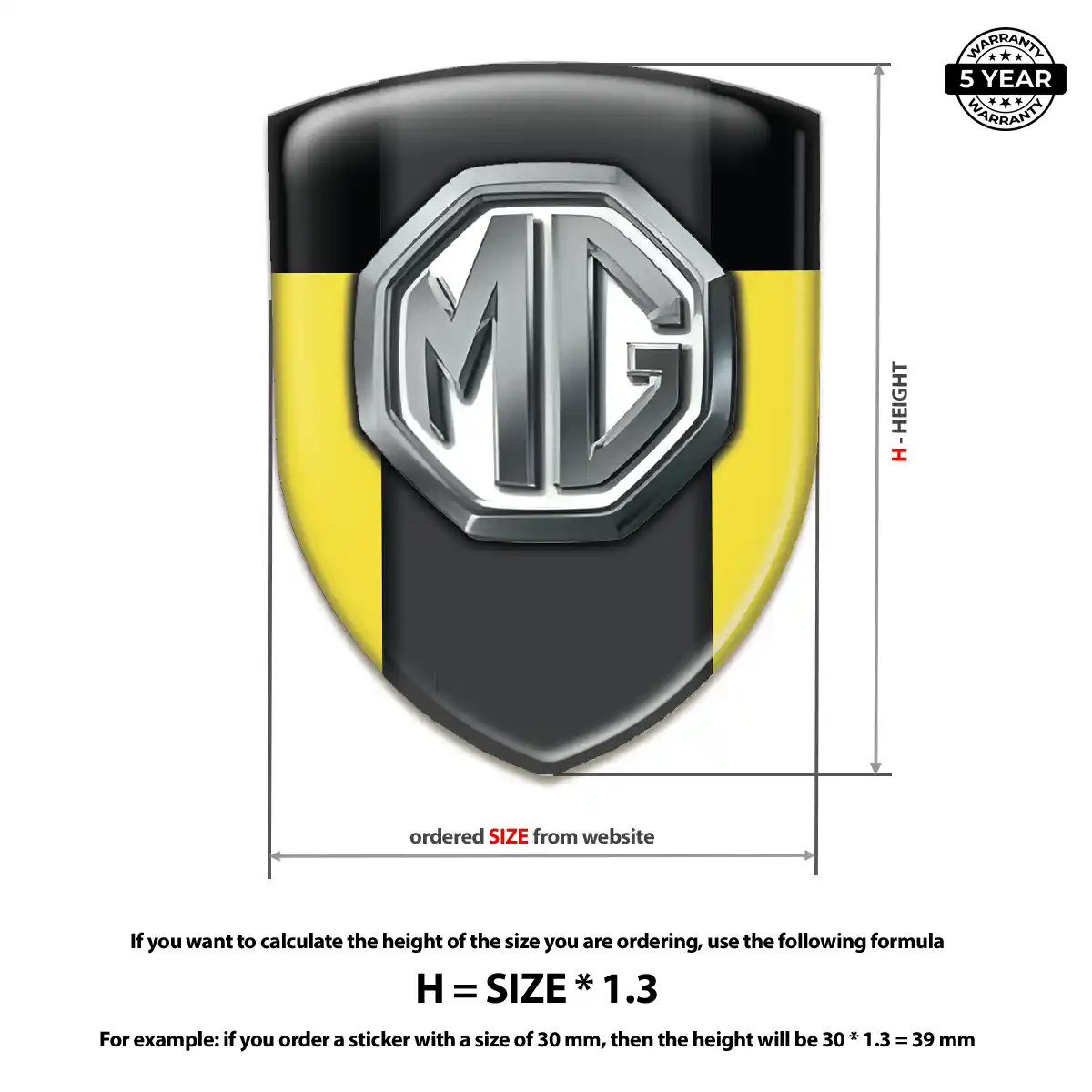 MG Logo Sticker Opulent Line
