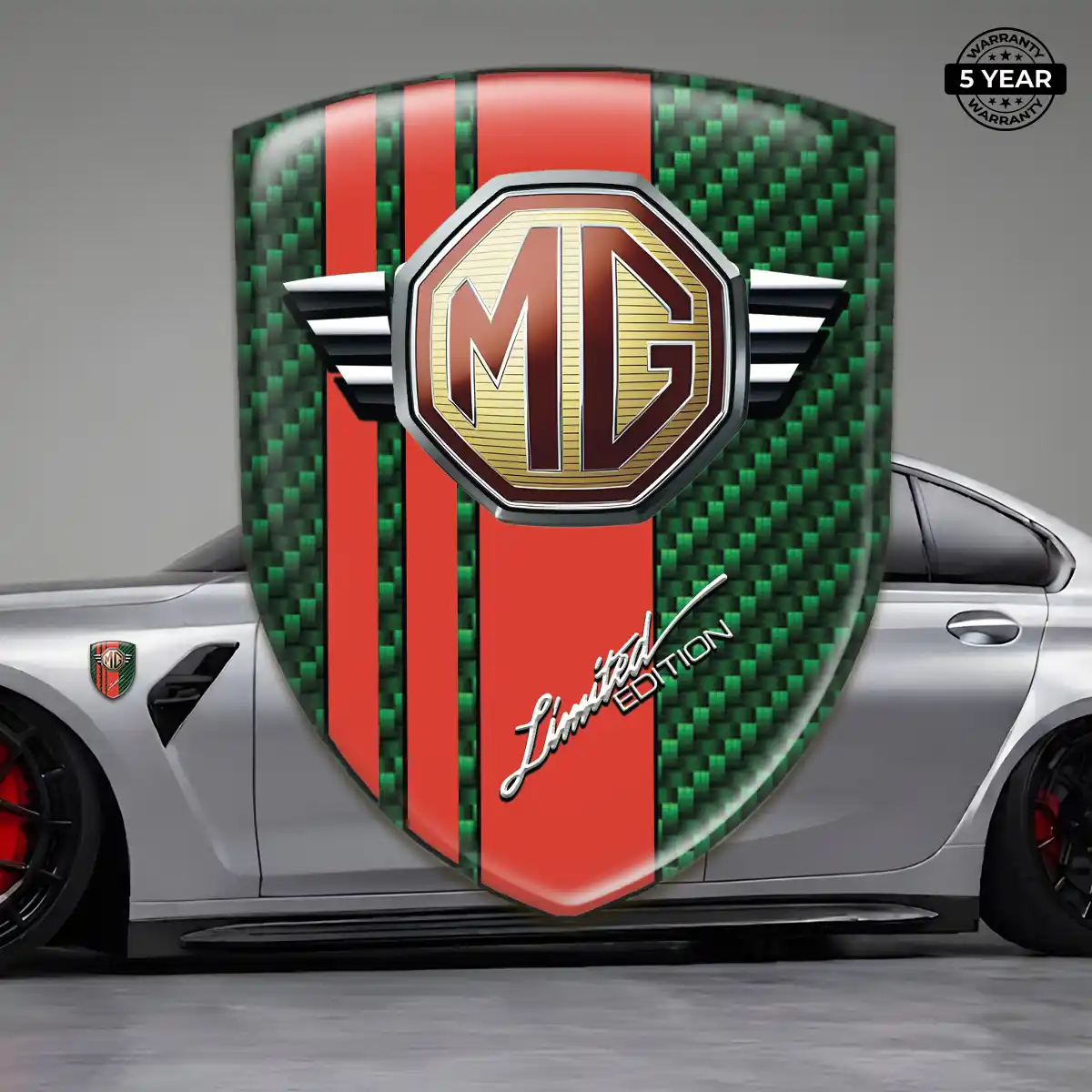 MG Logo Sticker Premium Dome