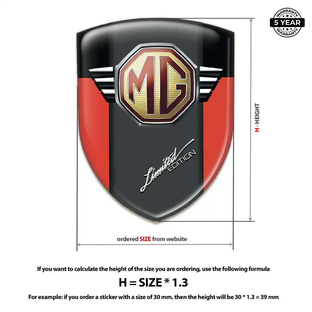 MG Logo Sticker Prestige Line