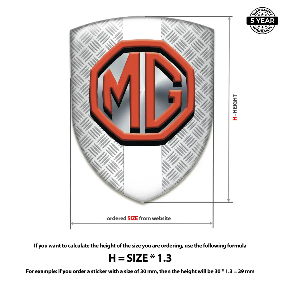 MG Logo Sticker Superior Craft