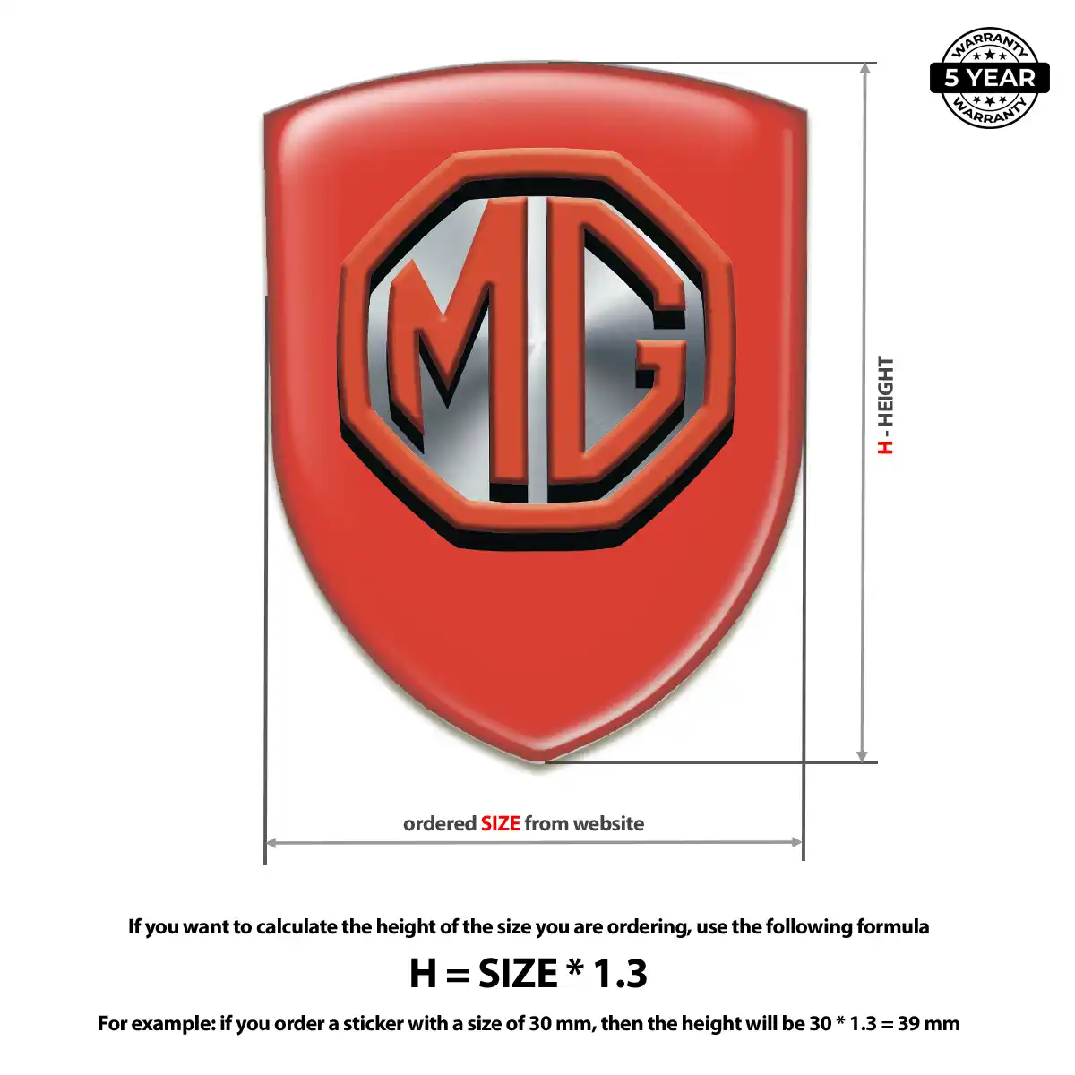 MG Polyurethane Domed Sticker Exclusive Series