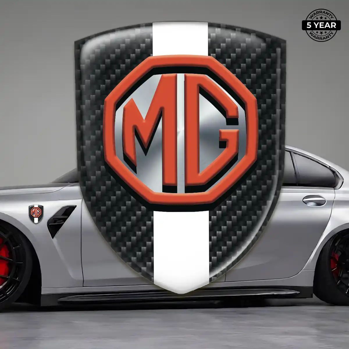 MG Polyurethane Domed Sticker Interior Elegance