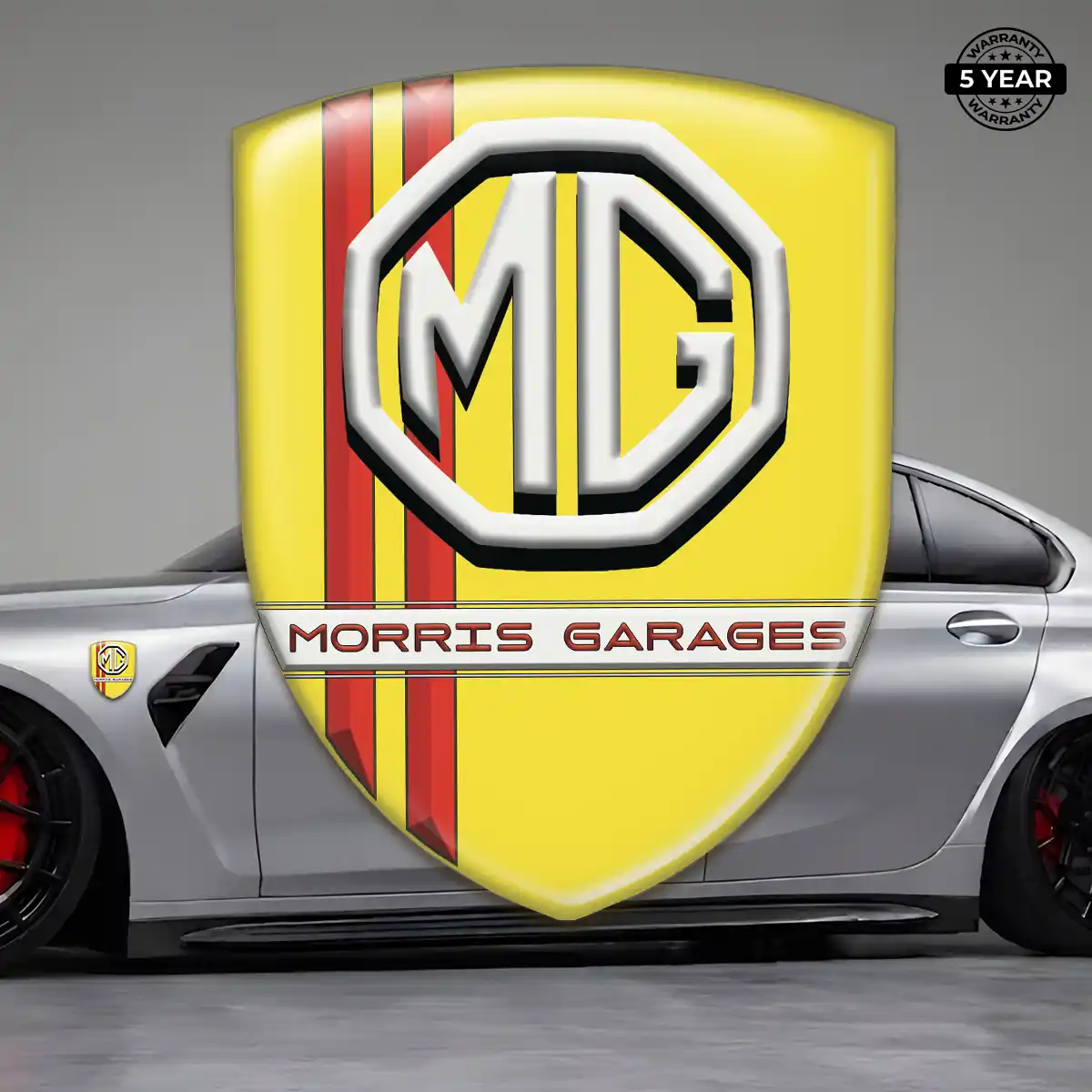 MG Polyurethane Domed Sticker Interior Luxe